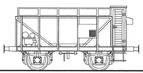 Ferro Train 850-465 - Austrian ÖBB Zm 863 755 2ax Erwagen  Br.haus ,Scheib